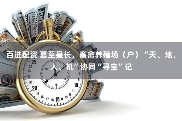 百进配资 夏至昼长，畜禽养殖场（户）“天、地、人、机”协同“寻宝”记
